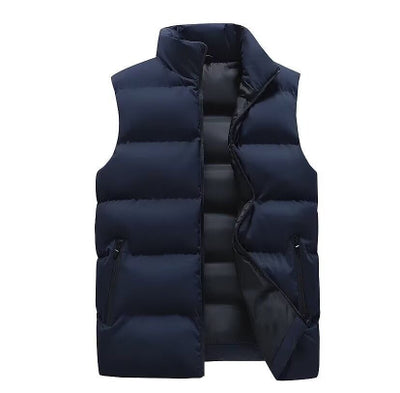 Chaleco Cardigan Slim Fit con Cuello Alto y Cierre - Abrigo Térmico Casual - Image 14