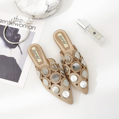 Sandalias Planas Elegantes con Punta Afilada para Mujer - Image 4