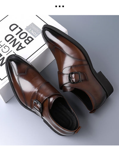 Zapatos de Cuero Casuales para Hombre con Hebilla y Bordado Termocrómico - Image 12