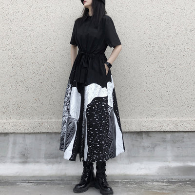 Vestido Camisero con Estampado Irregular Reductor de Cintura - Image 11