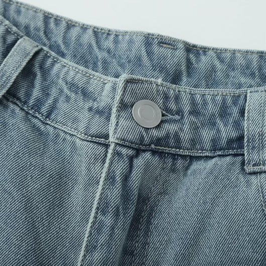 Pantalones Vaqueros Rectos de Talle Medio para Mujer - Corte Ancho Verano - Image 17