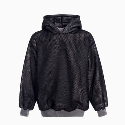 Suéter Hoodie Tejido Calado con Forro Polar para Hombre - Image 2