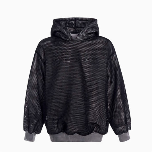 Suéter Hoodie Tejido Calado con Forro Polar para Hombre - Image 2