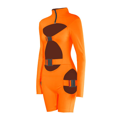 Jumpsuit Escolar Manga Larga Verde Neón con Bolsa Integrada - Image 12