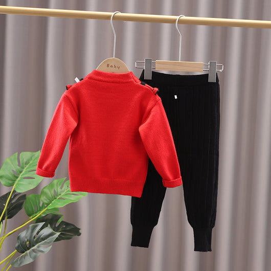 Suéter Infantil con Volantes para Niña - Pullover Otoño Invierno - Image 9