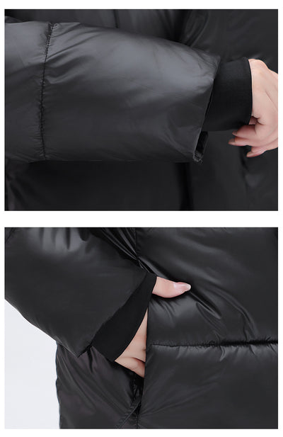 Abrigo Protector para Frío Estilo Coreano Talla Grande Mujer - Image 8