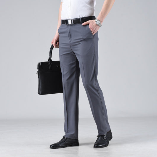 Pantalones Casuales Holgados de Pierna Recta en Colores Sólidos para Hombre - Image 14