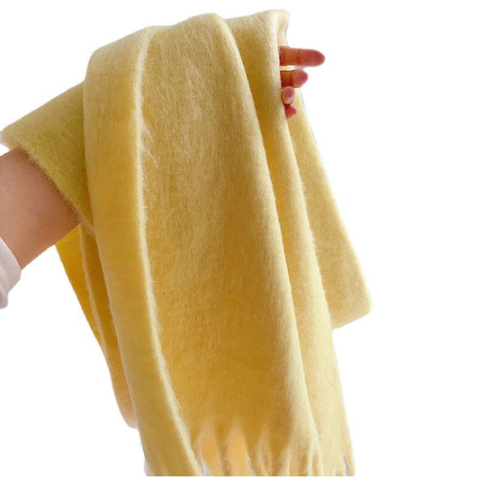 Bufanda Mohair Gruesa y Esponjosa - Abrigo Cálido de Lujo para Mujer - Image 5