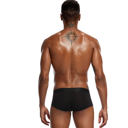Bóxer Hombre Tela Seda Hielo Cintura Baja Banda Elástica Ancha - Image 8