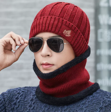 Gorro de Lana Grueso Tejido con Forro Polar para Hombre - Image 16