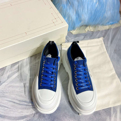 Zapatos Plataforma Mujer Alto Contraste Negro y Azul Royal - Image 10
