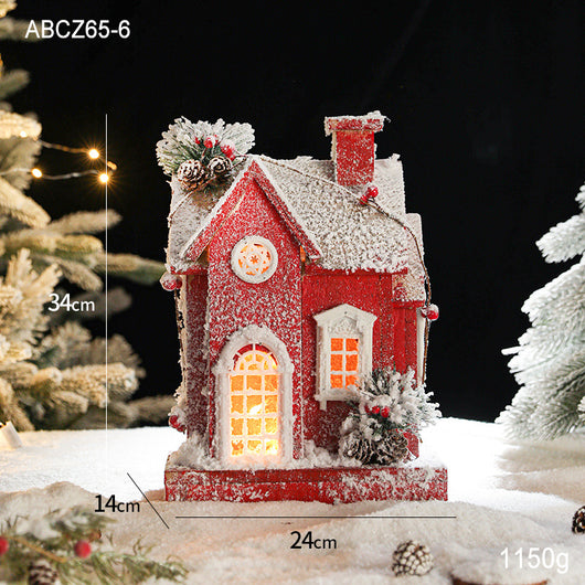 Casa de Nieve Luminosa Castelet - Regalo Creativo Navideño - Image 7