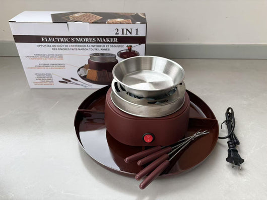 Fondue de Chocolate y Malvaviscos Tostados con Queso Derretido - Image 7