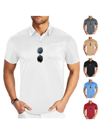 Camisa Casual Deportiva Transpirable con Cuello Solapa - Image 13