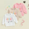 Sudadera Casual para Niña con Letras de Cumpleaños