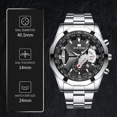 Reloj Deportivo Mecánico Multifunción con Esfera Luminosa - Image 9