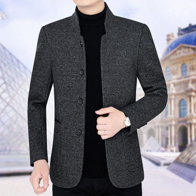 Abrigo Casual Acolchado con Solapa - Chaqueta de Negocios para Otoño e Invierno - Image 8