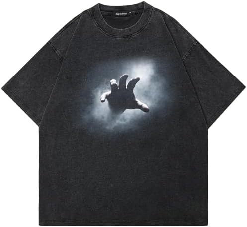 Playera Acolchada Retro Hip Hop Casual Manga Corta para Hombre - Image 27