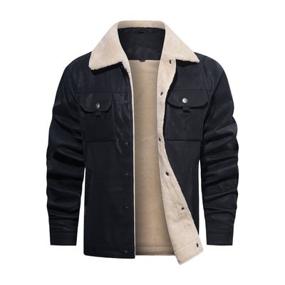 Abrigo de Piel Sintética con Múltiples Bolsillos para Hombre - Image 7