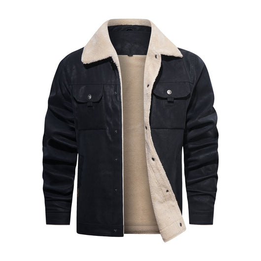 Abrigo de Piel Sintética con Múltiples Bolsillos para Hombre - Image 7