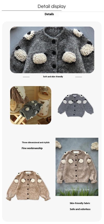 Cardigan de Lana con Bordados Artesanales - Manga Larga - Image 10