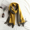 Bufanda Reversible Bicolor Efecto Cachemira
