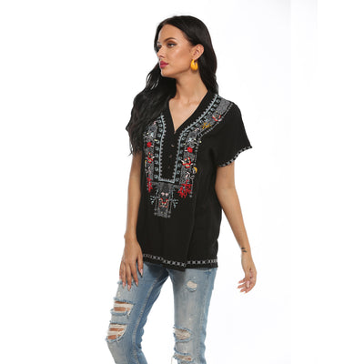 Blusas Cortas Bordadas para Mujer - Estilo Moderno y Elegante - Image 11