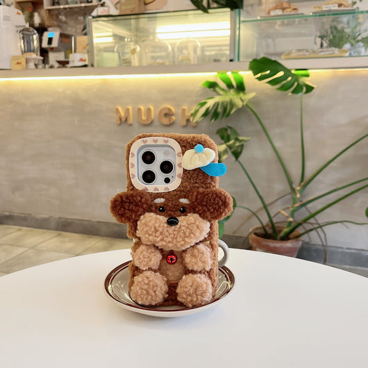 Nueva Funda de Peluche de Poodle para Teléfono - Image 3