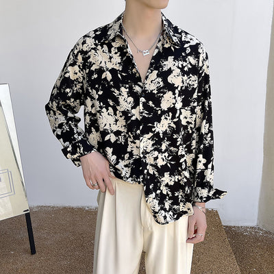 Camisa Floral Festiva Ice Silk para Hombre - Comodidad y Estilo - Image 5
