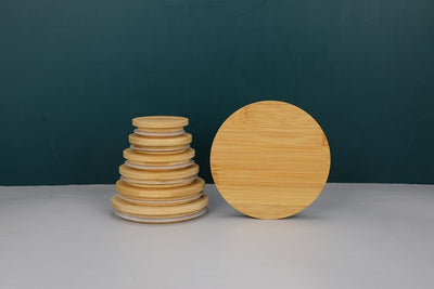 Portavelas Artesanal con Tapa de Bambú o Pino y Sello de Silicona - Image 23