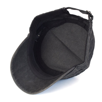 Gorra de Algodón Lavado Puro Color Liso para Hombre - Protección Solar Outdoor - Image 5