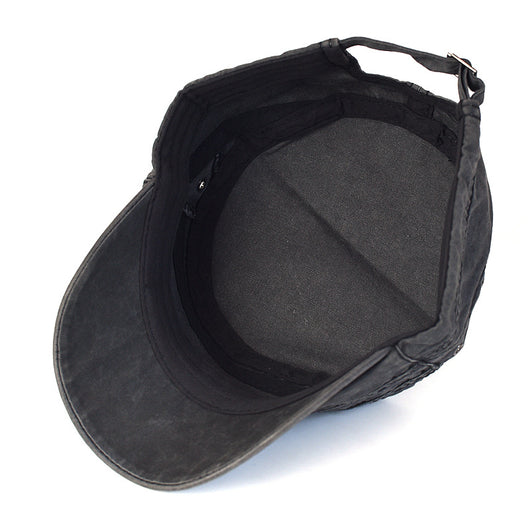 Gorra de Algodón Lavado Puro Color Liso para Hombre - Protección Solar Outdoor - Image 5