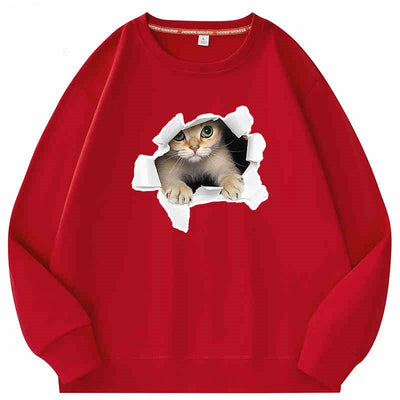 Playera Suelta de Cuello Redondo para Parejas - Algodón 100% Manga Larga - Image 16