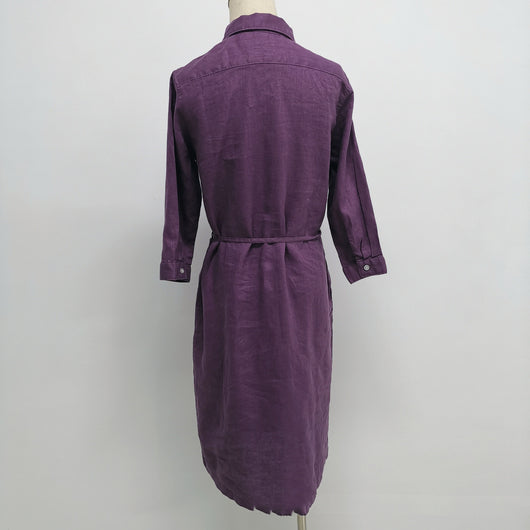 Cardigan Vestido Clásico Abotonado Largo para Mujer - Image 4