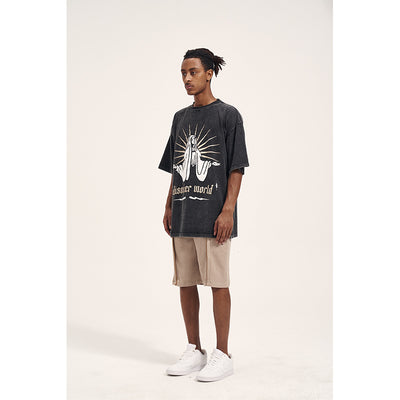 Camisetas Vintage de Algodón con Textura Waffle para Hombre - Image 15