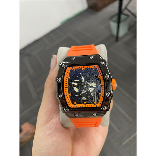 Reloj de Hombre Cilíndrico con Movimiento de Cuarzo Luminoso - Image 8