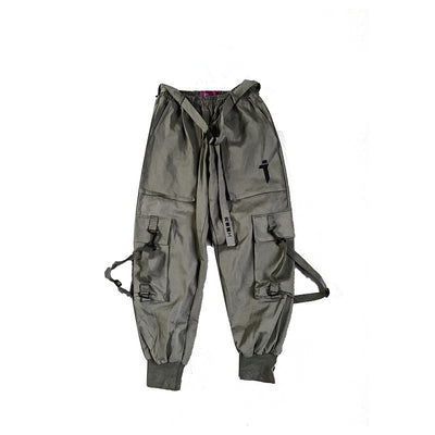 Pantalones Overol Hip Hop Guochao Hombre - Corte Suelto y Moderno - Image 8