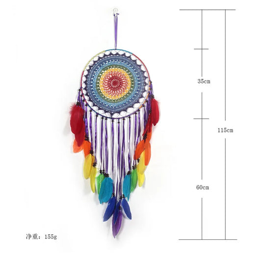 Pompones de Plumas Arcoíris 35cm | Decoración Bohemia Hecha a Mano para Habitaciones Infantiles - Image 9