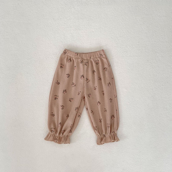 Pantalones Largos Elásticos con Estampado Waffle y Ajuste en Tobillo - Image 6