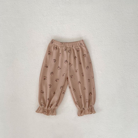 Pantalones Largos Elásticos con Estampado Waffle y Ajuste en Tobillo - Image 6