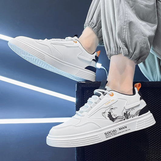 Tenis Deportivos Blancos para Hombre - Zapatos de Moda - Image 9