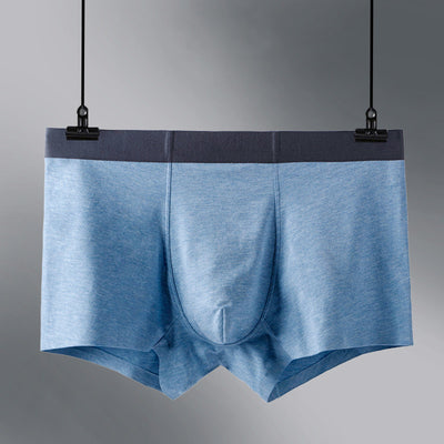 Calzoncillos Boxer Seamless de Seda Helada con Borde Plateado para Jóvenes