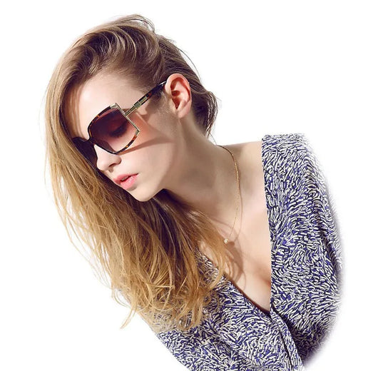 Gafas de Sol Cuadradas de Marco Grande para Mujer - Image 21