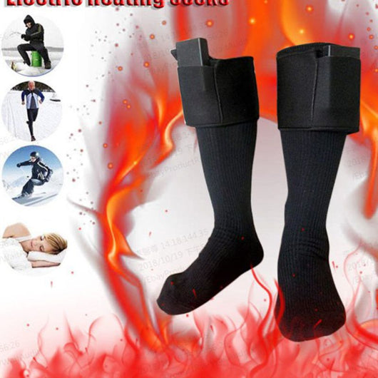 Calcetines Deportivos Térmicos de Tubo Largo con Calefacción Eléctrica