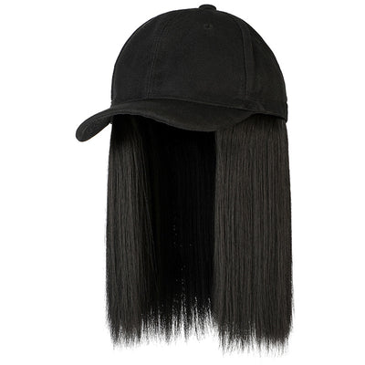 Peluca Bob Corto Liso con Gorro - Cabello hasta la Clavícula - Image 7
