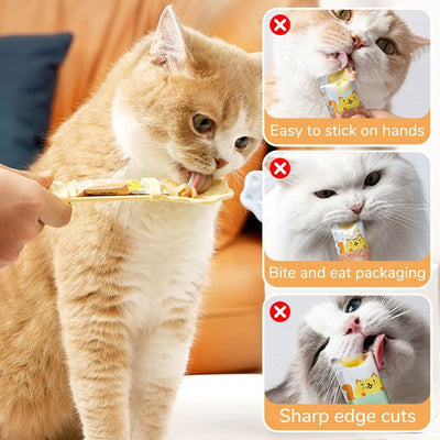 Alimentador Multifuncional para Gatos con Herramienta Exprimible y Cucharas Especializadas - Image 3