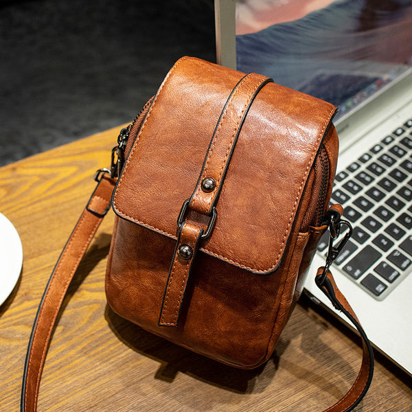 Bolso Bandolera Retro para Mujer - Bolsa de Hombro Único para Teléfono y Accesorios - Image 6