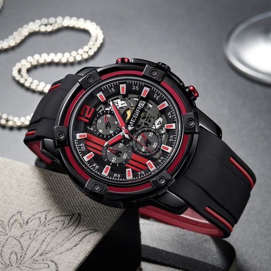 Reloj de Calavera para Hombre con Calendario y Carátula Grande - Image 12
