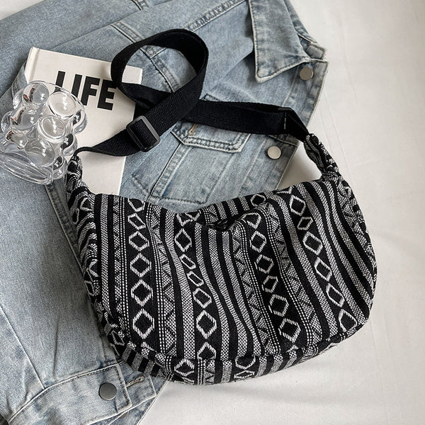 Bolso Bandolera Étnico Dumpling de Gran Capacidad - Estilo Moderno para Mujer - Image 6