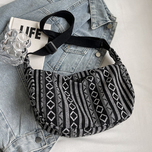 Bolso Bandolera Étnico Dumpling de Gran Capacidad - Estilo Moderno para Mujer - Image 6
